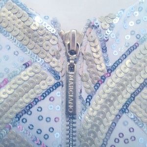 Marciano Sparkly Gold and Silver Mini Dress